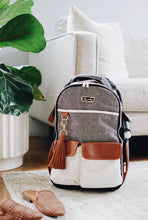 Load image into Gallery viewer, Coffee &amp; Cream Boss Backpack™ Diaper Bag
